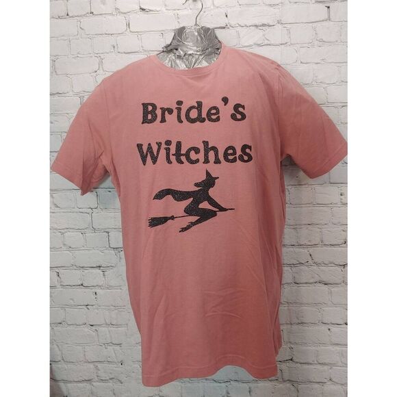 Bella+Canvas Women's Size XL Mauve/Black "BRIDE'S WITCHES" Shimmer T-Shirt - Picture 1 of 7
